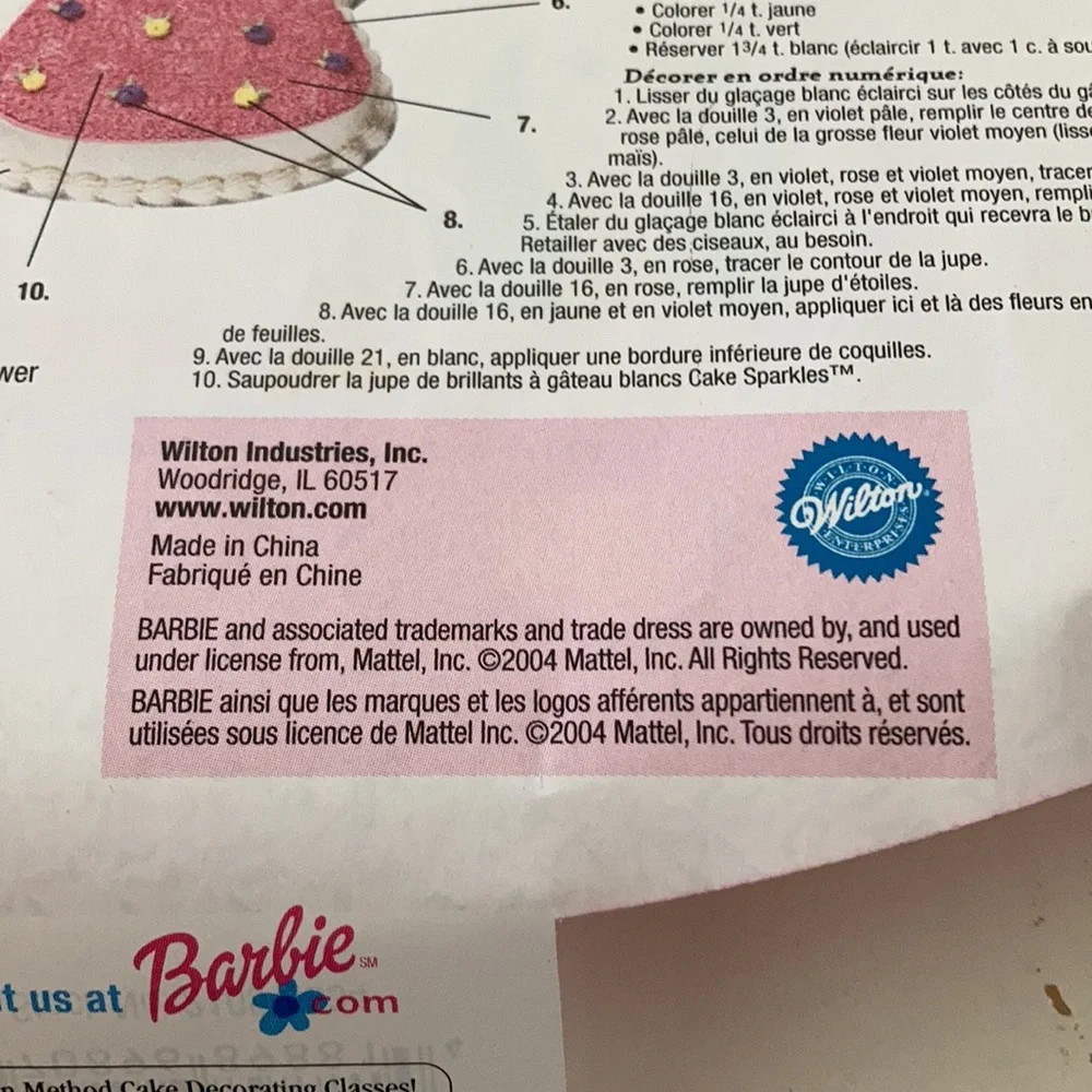 Wilton Barbie Cake Pan